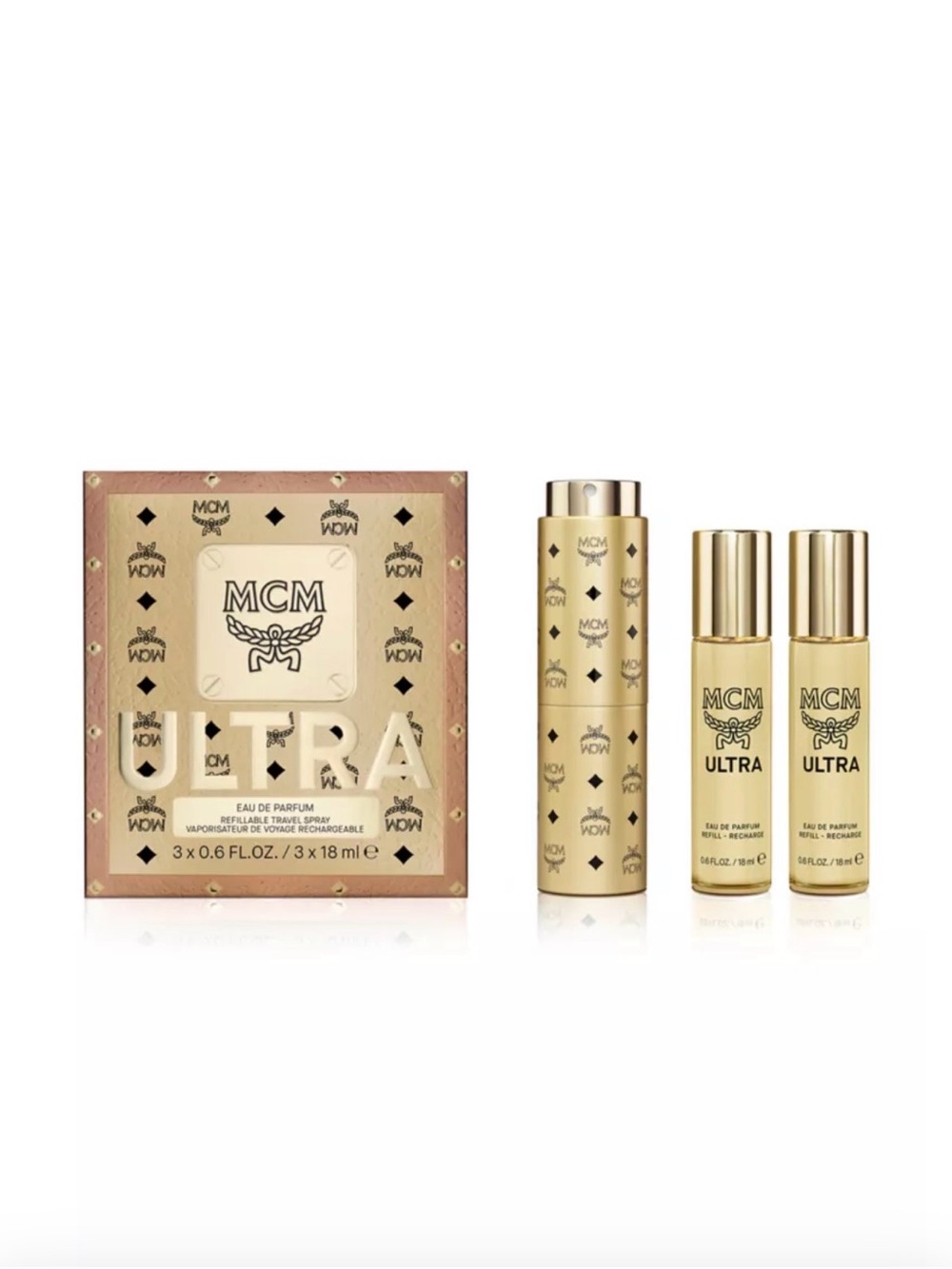 MCM ultra deluxe travel spray set
